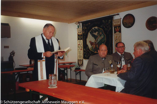 Einweihung des Schützenheims 1991